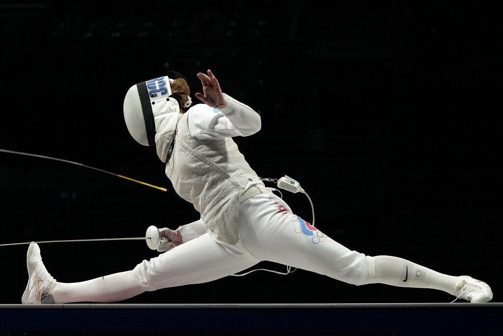 APTOPIX Tokyo Olympics Fencing